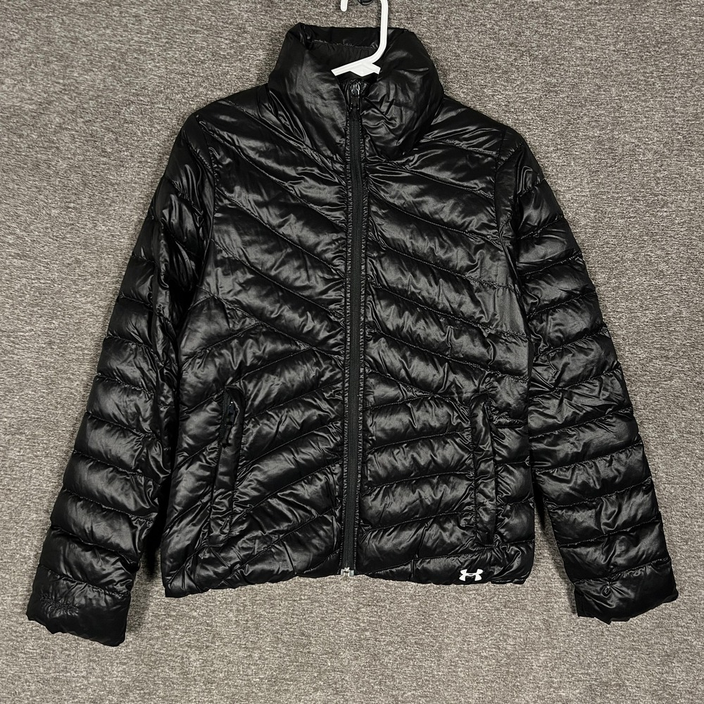 Under Armour ColdGear Infrared Jacket Womens XS Black Quilted Puffer‎ Coat Zip